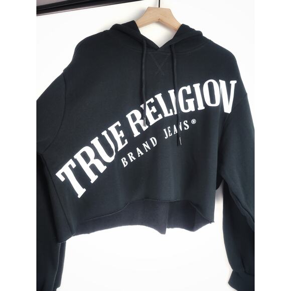 NWT True Religion Cropped Sweatshirt - Large - Picture 5 of 10